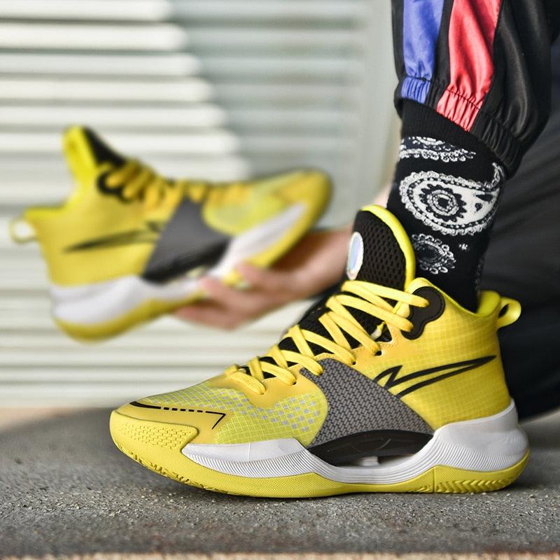 Tenis de hot sale basquete amarelo